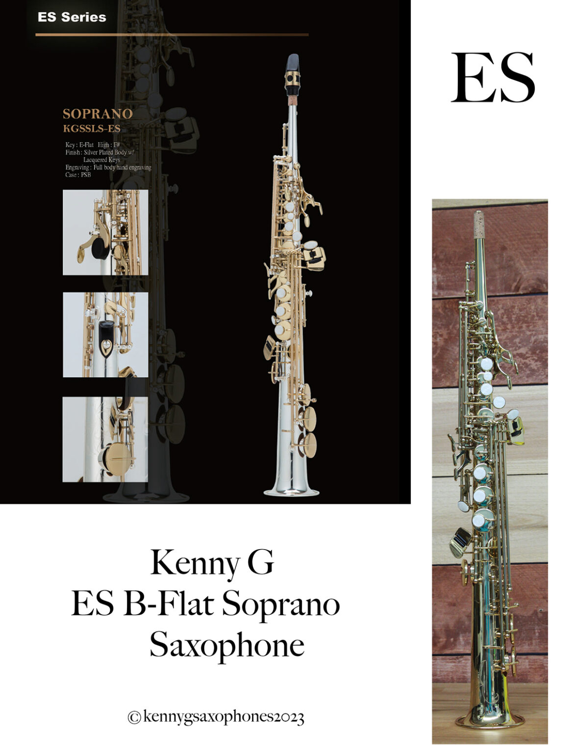 ES Lacquered Soprano Saxophone Kenny G Saxophones